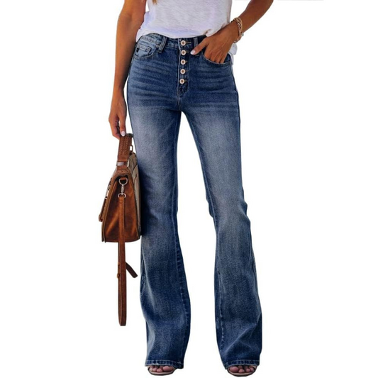 Jean Évasé BootCut extensible: Le confort pour femme